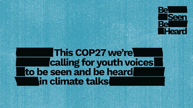 The Body Shop på plats under COP27 för att höja ungas röster i klimatförhandlingarna