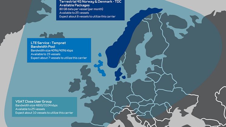 Simon Møkster Shipping has become the first to integrate Marlink provided Tampnet North Sea LTE (Long-Term Evolution) services across its entire fleet of vessels