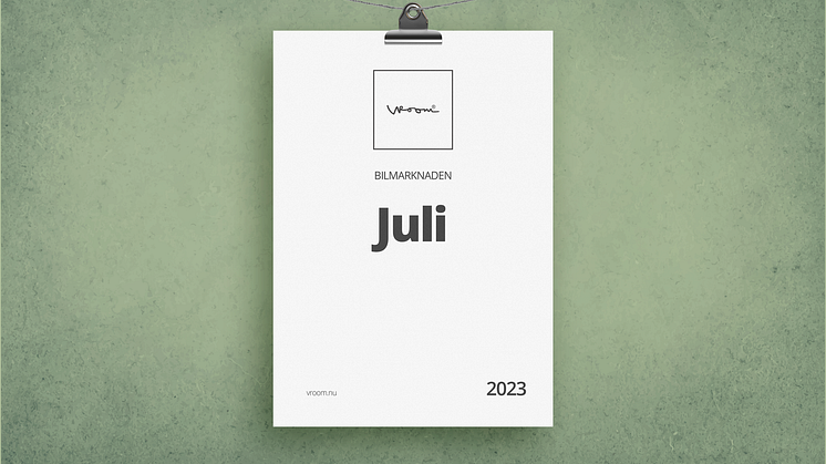 Bilmarknaden juli 2023