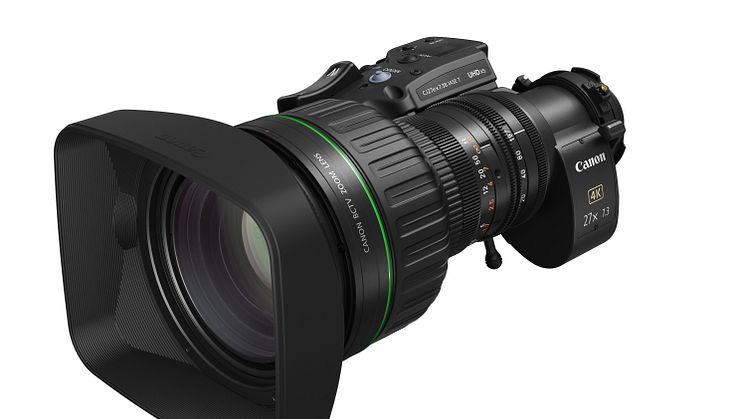 Canon  introduces the CJ27ex7.3B IASE T lens with incredible wide-angle and telephoto versatility, featuring a newly developed e-Xs V drive unit