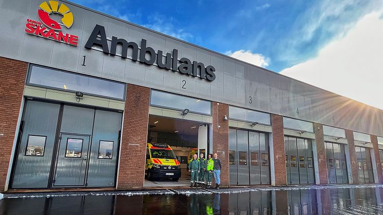 Ny ambulansstation i Ängelholm för kortare insatstider i nordvästskåne 