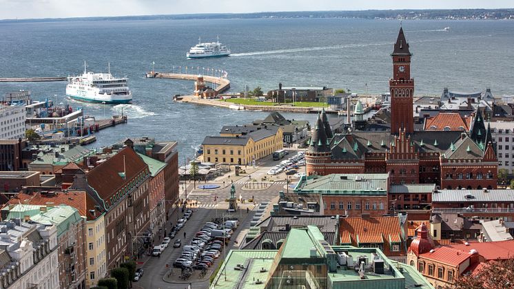 View over the Öresund strait. Image: David Lundin, City of Helsingborg.