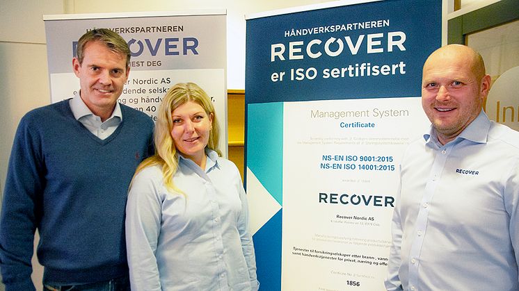 Recover ISO-sertifisert