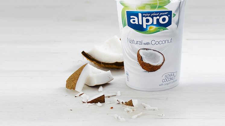 Alpro alternativ til yoghurt kokos 500 g steming 4:3 uten tekst