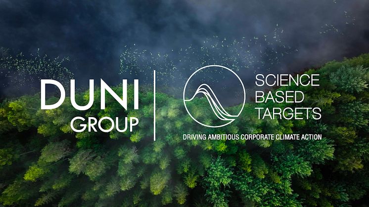 Duni Group's science-based targets approved