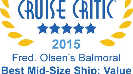 Fred. Olsen Cruise Lines wins five top accolades in the  Cruise Critic ‘UK Cruisers’ Choice Awards 2015’