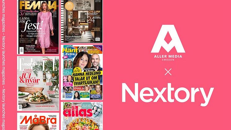 Nextory launches magazine in Sweden - signs an agreement with Aller Media 