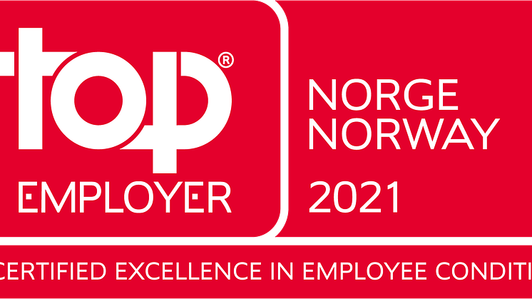 TCS mottar «Top Employer» sertifisering i Norge for syvende år på rad