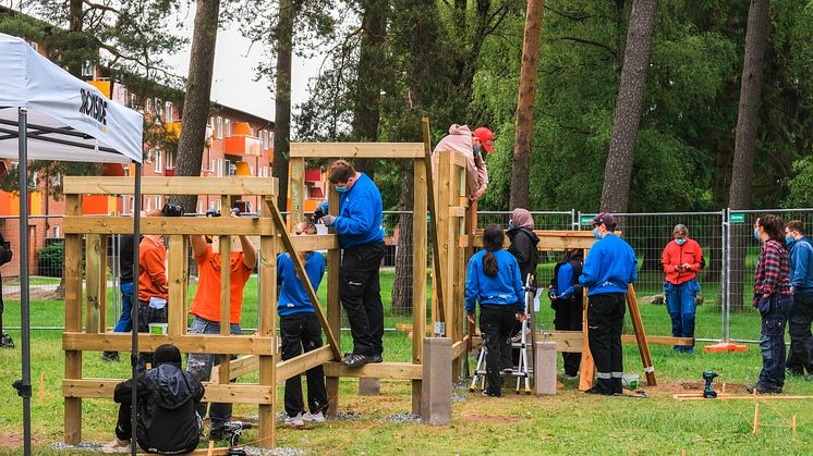 Snart invigs Bergsjöns nya parkourpark