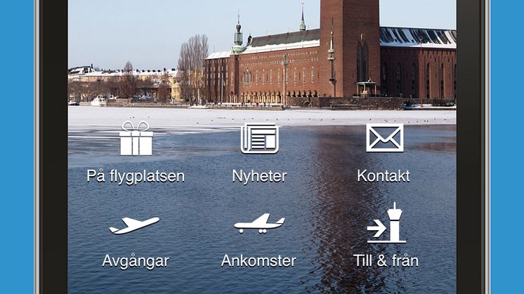 Gate and boarding time now in Swedavia´s airport app