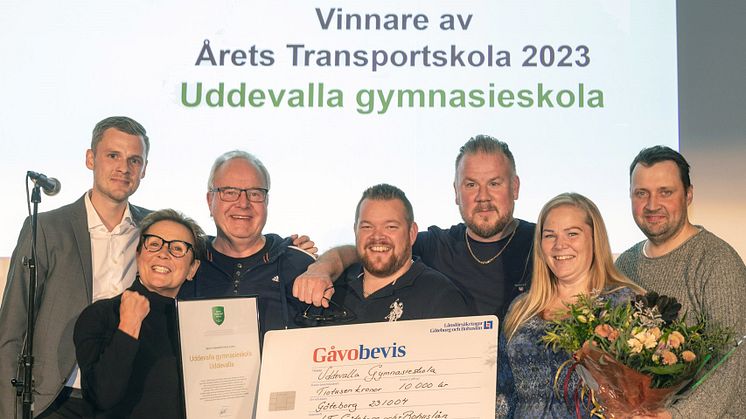 Förra året blev Uddevalla gymnasieskola Årets Transportskola. Vilken skola får utmärkelsen i år? Åtta finalskolor är utsedda och har möjlighet att ta hem titeln i oktober. Foto: Liza Simonsson.