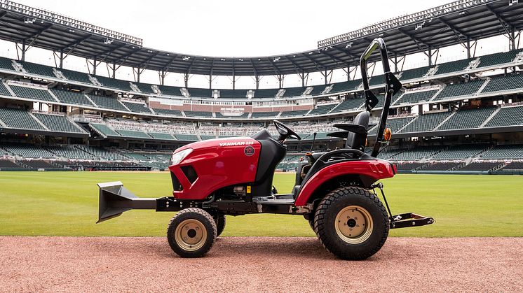 Yanmar’s SA223 tractors support Braves field management at Truist Park.