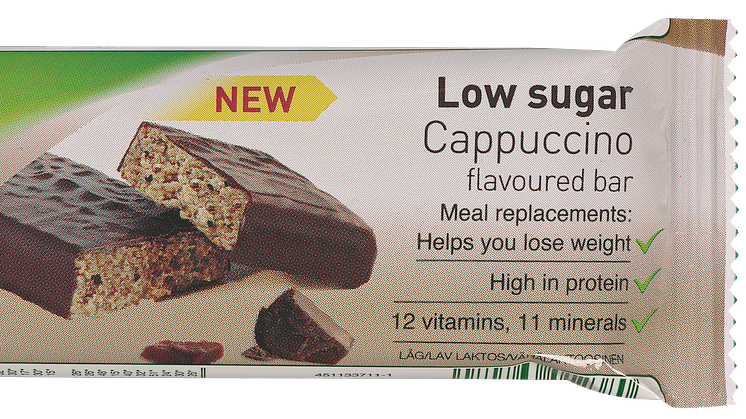 Nutrilett Low sugar Cappuccino flavoured bar, 62 g