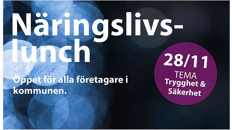 Näringslivslunch Tema Trygghet och Säkerhet