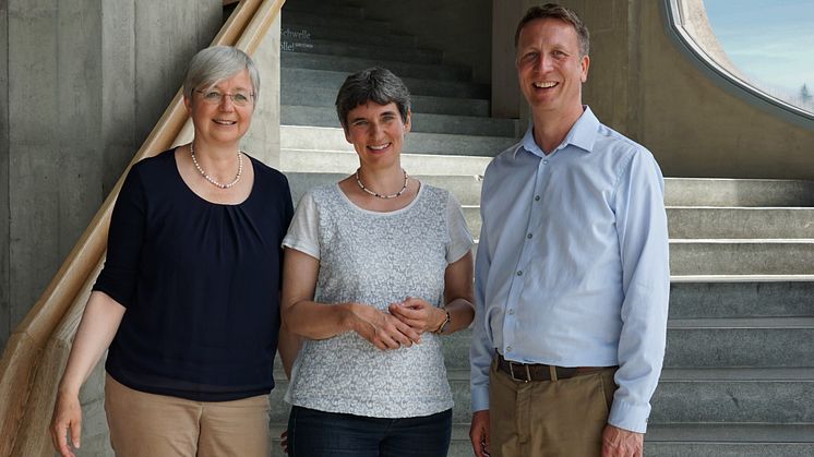 Dirección de la Sección Médica del Goetheanum desde otoño de 2023: Marion Debus, Karin Michael y Adam Blanning (Photo: Ariane Totzke)