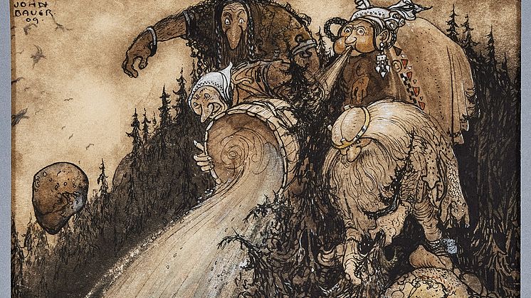 "Det dånade, brusade, väste, ven" av John Bauer