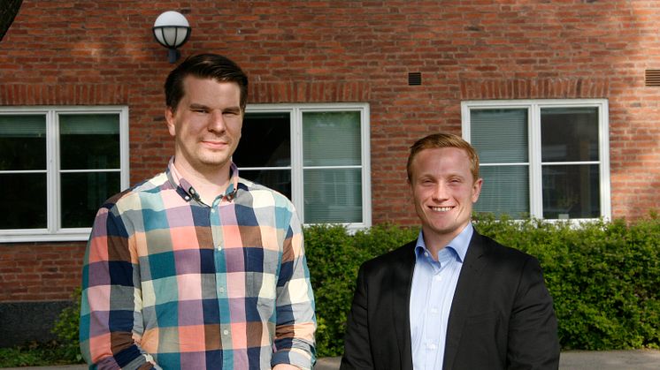 Från vänster: Christoffer Olofsson och Kristoffer Gustafsson.