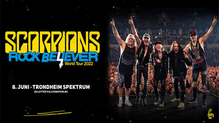 LEGENDARISKE SCORPIONS TIL NORGE!