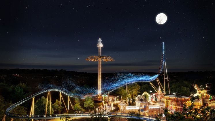 Liseberg's latest roller coaster Luna is is europes tallest and fastest of its kind