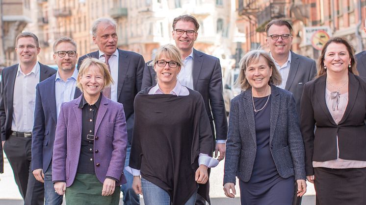 Cereno-teamet från vänster: Sverker Jern, Niklas Bergh, Jonas Faijerson Säljö, Karin Wåhlander, Björn Dahlöf, Pia Larsson, Sten R Sörensen, Catharina Bäärnhielm, Jan Pilebjer, Klementina Österberg och Andreas Blom.