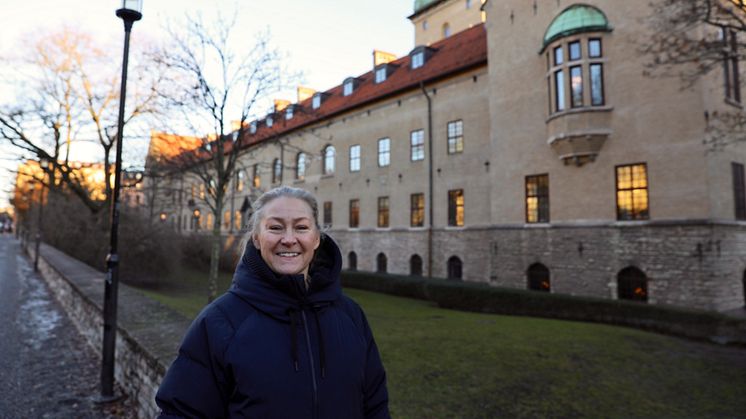 Sofia Sundström utanför Stockholms tingsrätt
