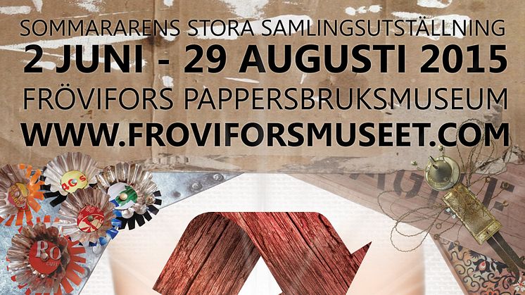 Återbruk i konst & hantverk på Frövifors Pappersbruksmuseum i sommar
