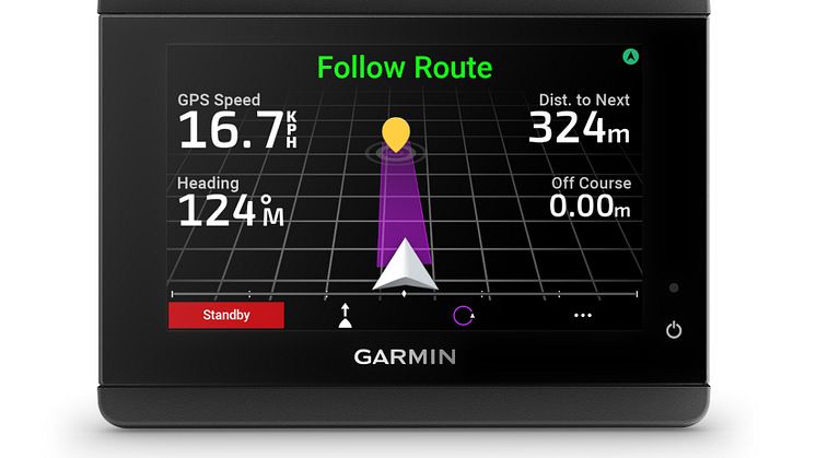 Garmin_GHC50_Autopilotenanzeige Routenverfolgung (c) Garmin Deutschland GmbH