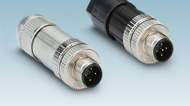M12 connector with connection technology for all applications
