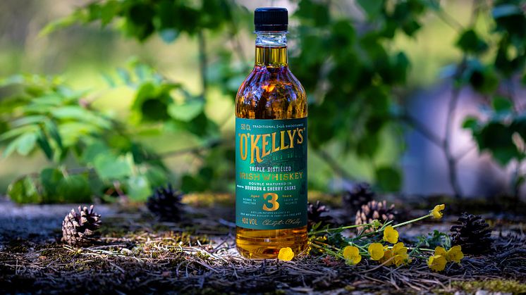 O´Kelly´s Finest Irish Whiskey, miljövänligt buteljerad elegans!