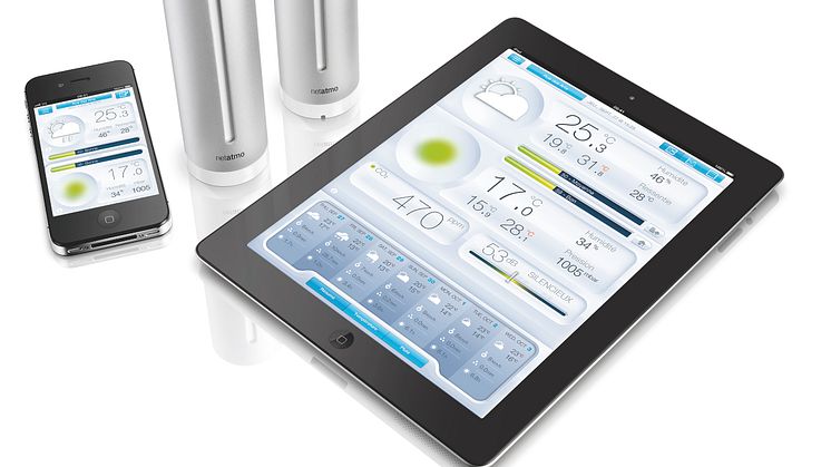 NetAtmo klimatstation - mobil & tablet