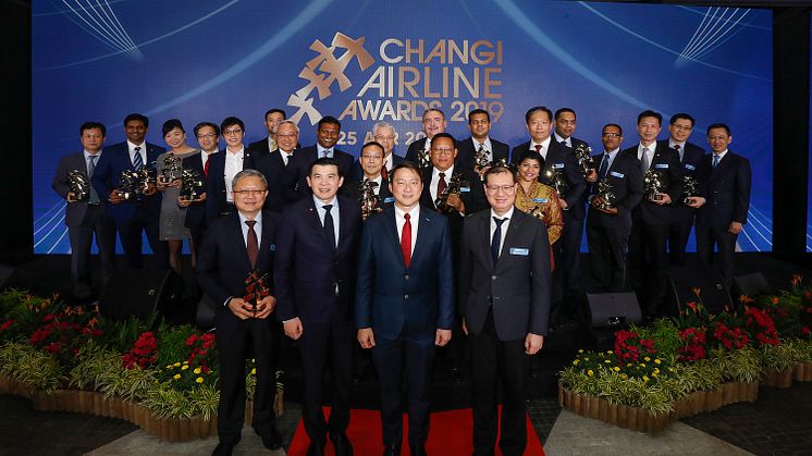 Changi Airport Group honours airline partners  at Changi Airline Awards 2019, held at Jewel Changi Airport