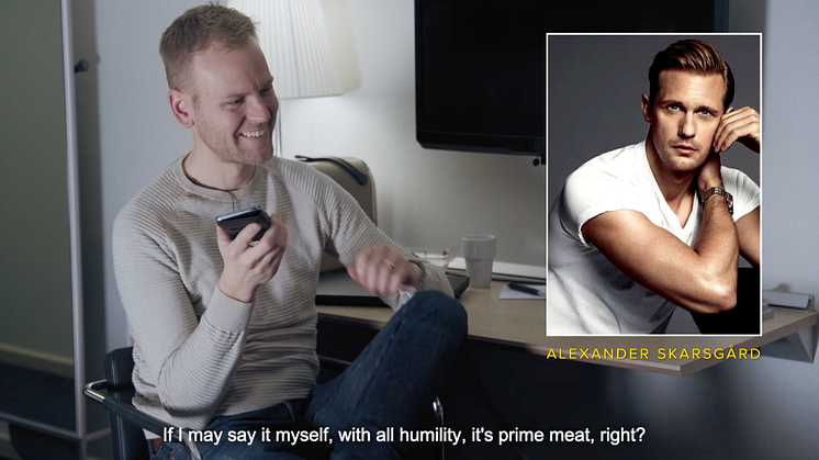 En scen från Livsmedelsföretagens kampanjfilm "Eat a Swede"