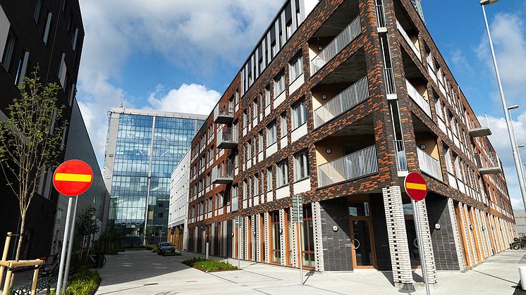 Mötesplatsen och biblioteket Masten 2 invigs i Västa Hamnen den 21 oktober. Foto: Skandia fastigheter