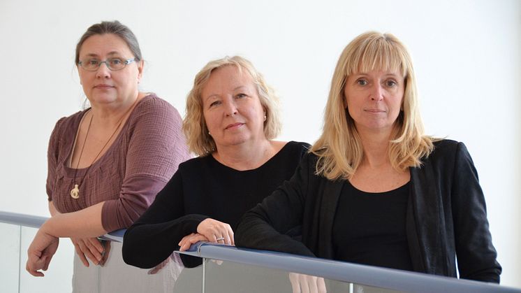 Maria Udén, professor i genus och teknik vid Luleå tekniska universitet, Paula Wennberg, projektledare CDT, och Lena Abrahamsson, professor i genus och teknik vid Luleå tekniska universitet, är alla delaktiga i projektet Gender Contact Point. 