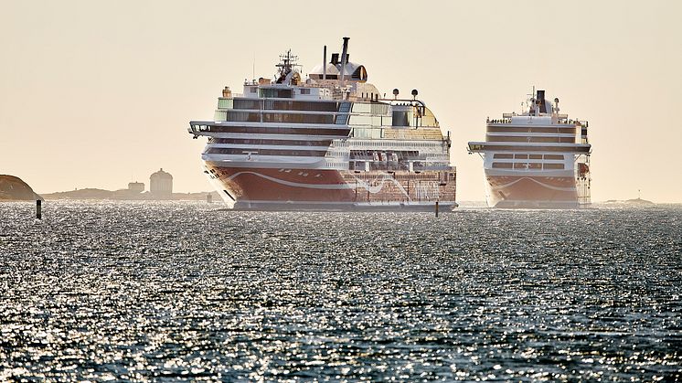 Viking Line erbjuder biobränsle som tillval på fartygen Viking Grace och VIking Glory. Foto: Kjell Söderlund