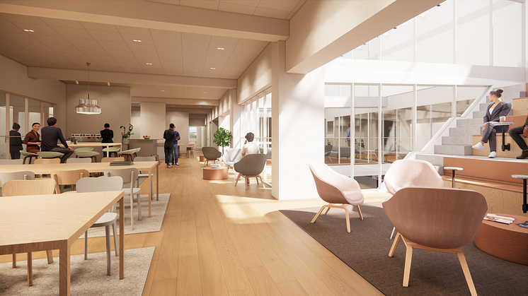 Rendering Vallentuna gymnasium - Arcona arkitekter