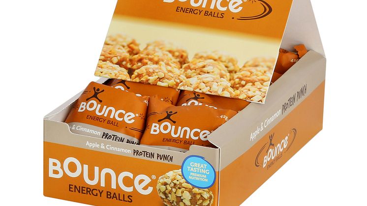 Bounce balls eple & kanel borddisplay