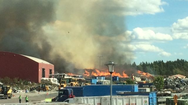 Brand på Lilla Nyby