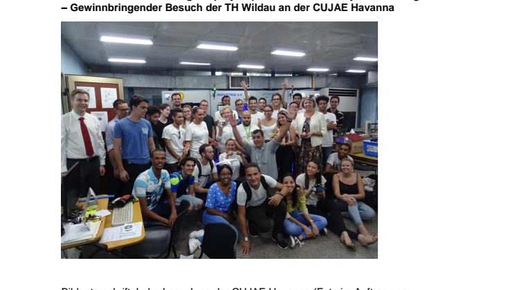 Deutsch-Kubanisches Logistikprojekt pünktlich zum Stadtjubiläum fortgeführt – Gewinnbringender Besuch der TH Wildau an der CUJAE Havanna