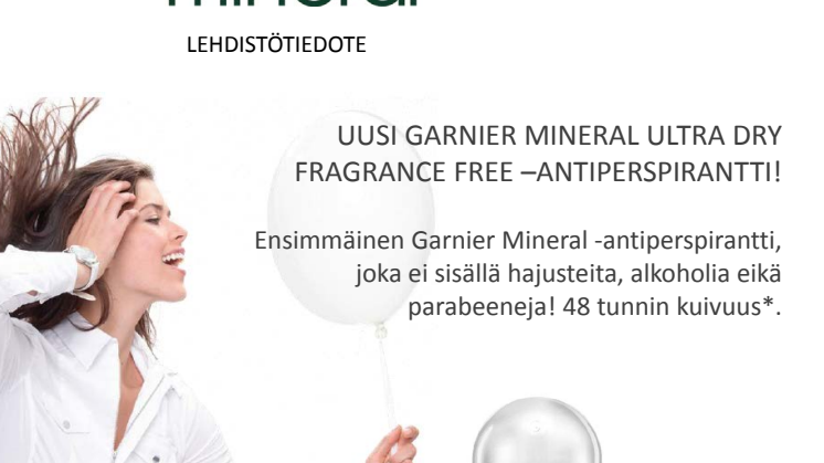 Garnier Mineral Ultra Dry Fragnance Free -antiperspirantti