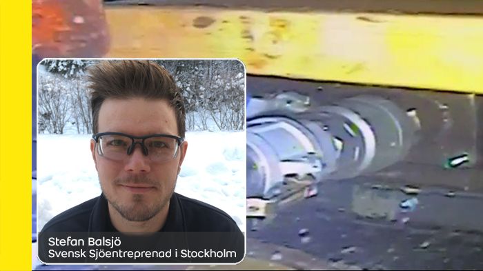 Stefan Balsjö på Svensk Sjöentreprenad har weber undervattensbetong vinter som sin Weberfavorit