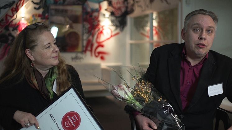 Sara Claesson och Göran Berselius från Stockholms stadsmuseum berättar vad som har gjorde att de vann Årets Nyhetsrum 2014