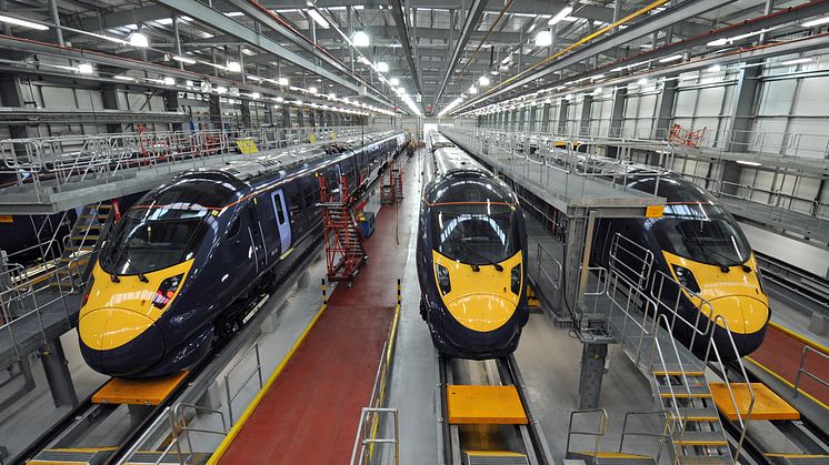 Class395 in Ashford Train Maintenance Centre