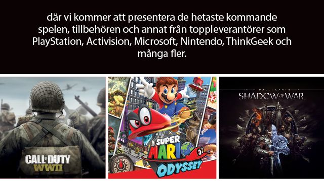 Inbjudan till förhandsvisning  GameStopExpo