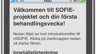 Mobiltelefonen – en terapeut i fickan