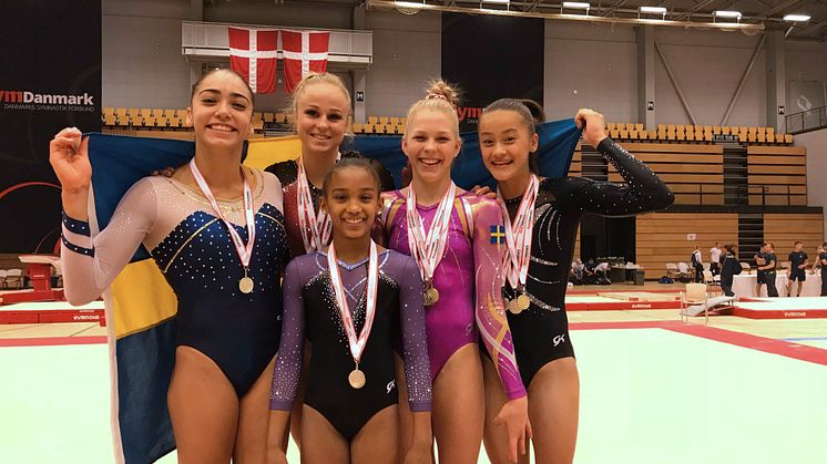 15 grenfinalsmedaljer till Sverige på NM i artistisk gymnastik