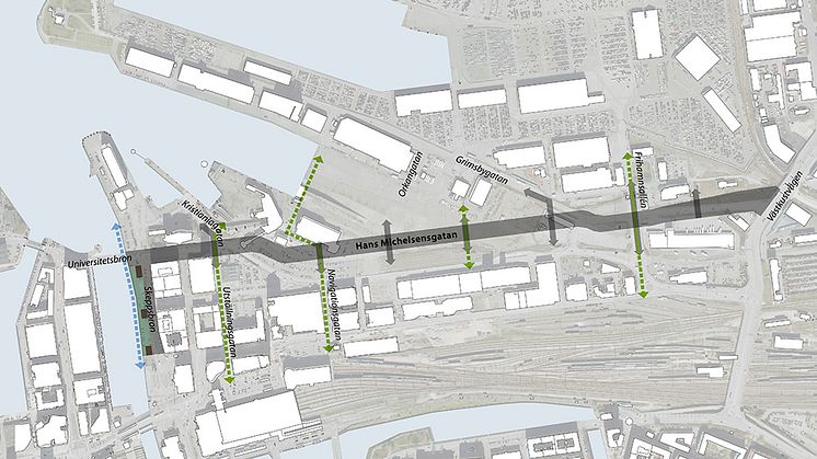 Grön stadshuvudgata blir Nyhamnens ryggrad – första planen för nya stadsdelen