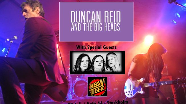  DUNCAN REID AND THE BIG HEADS & HEAVY TIGER på turné!