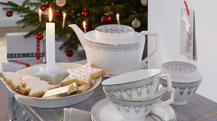 La Classica; ny lyxig art deco-inspirerad porslinsserie från Villeroy & Boch – perfekt till dukningar under jul och nyår