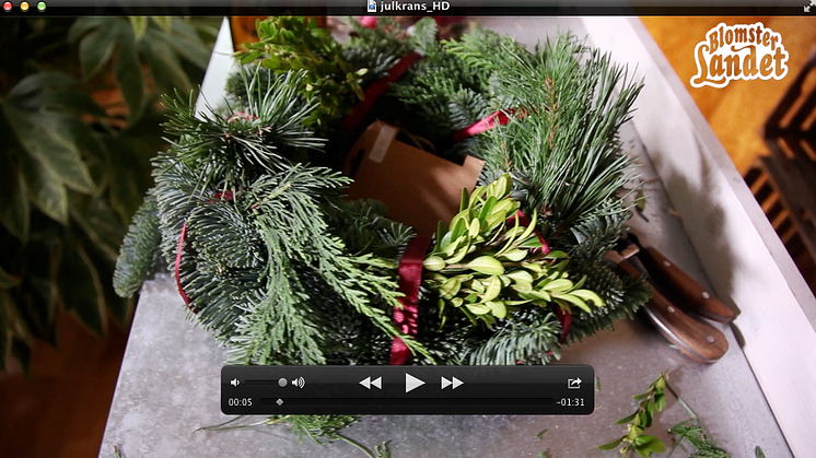 VIDEO - Bind en julkrans